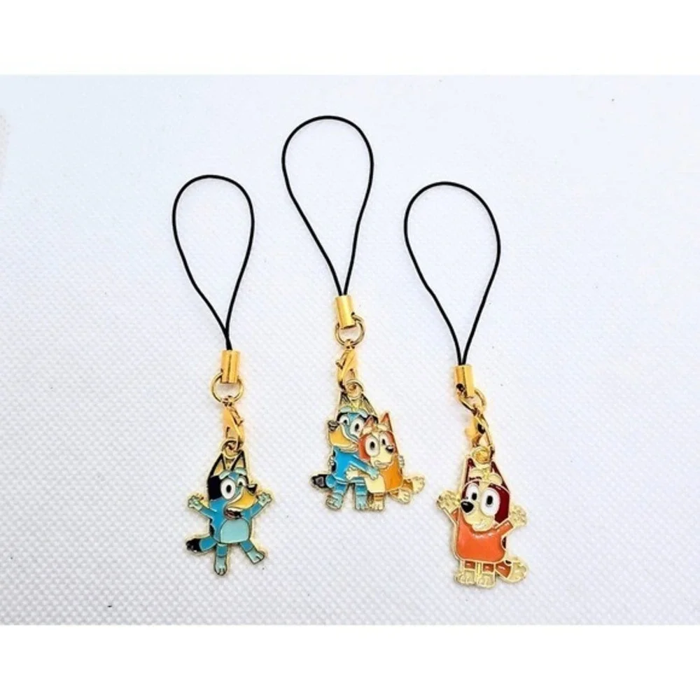 Bluey & Bingo Phone Charm! Blue Heeler Dog Kids Cartoon - Bluey